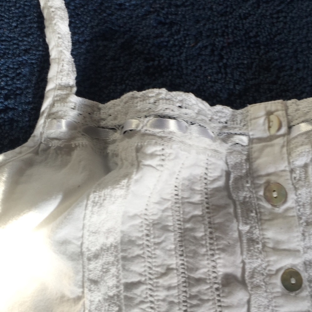 Marina Luna white embroidered dress Large